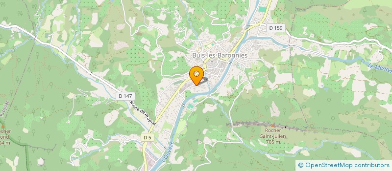 localisation de l'entreprise SCI LE GARND JARDIN à BUIS-LES-BARONNIES