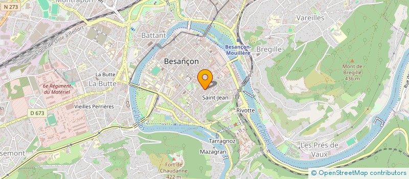 localisation de l'entreprise SCI LE GARREC  BESANCON