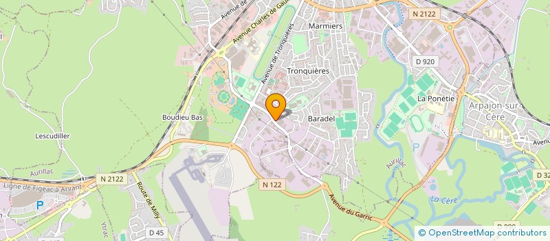 localisation de l'entreprise SCI LE GARRIC à AURILLAC