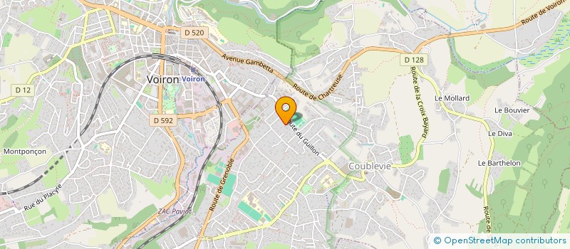 localisation de l'entreprise SCI LE GENEPI  COUBLEVIE