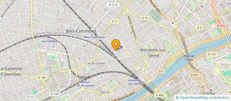 localisation de l'entreprise SCI LE GENEPY à ASNIERES-SUR-SEINE