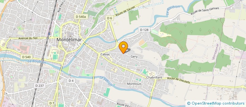localisation de l'entreprise SCI LE GERY à MONTELIMAR
