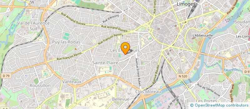 localisation de l'entreprise SCI LE GILLIEUX à LIMOGES