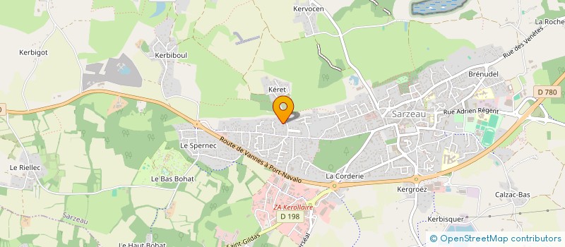 localisation de l'entreprise SCI LE GITE DU VERGER  SARZEAU