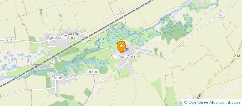 localisation de l'entreprise SCI LE GLACIS  VILLE-SUR-ANCRE