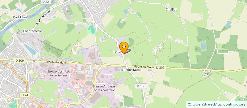localisation de l'entreprise SCI LE GLANDIER à SOLESMES