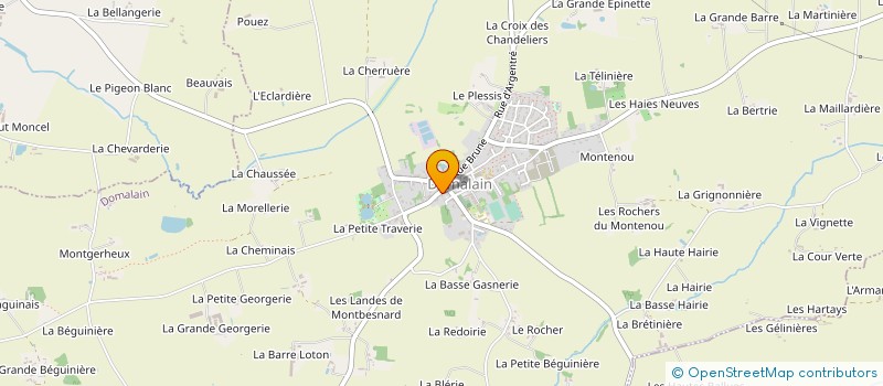 localisation de l'entreprise SCI LE GLANDIER  DOMALAIN