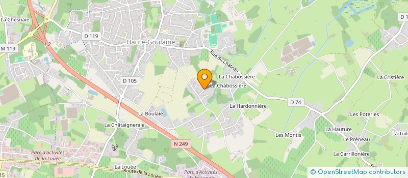 localisation de l'entreprise SCI LE GLOAHEC-TEFFAUD  BASSE-GOULAINE
