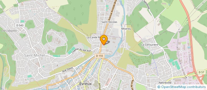 localisation de l'entreprise SCI LE GLOBE  EVREUX