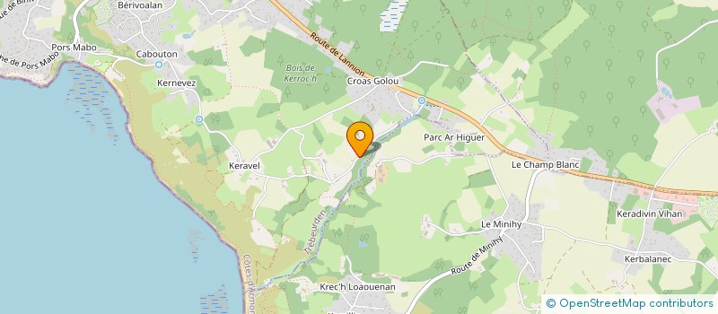 localisation de l'entreprise SCI LE GOAQUER  TREBEURDEN