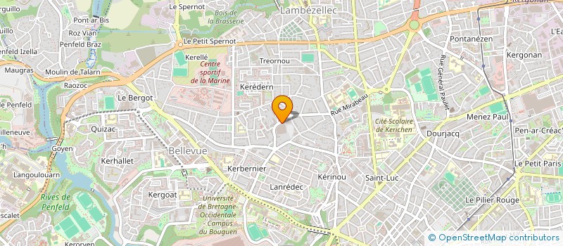 localisation de l'entreprise SCI LE GOFF  BREST