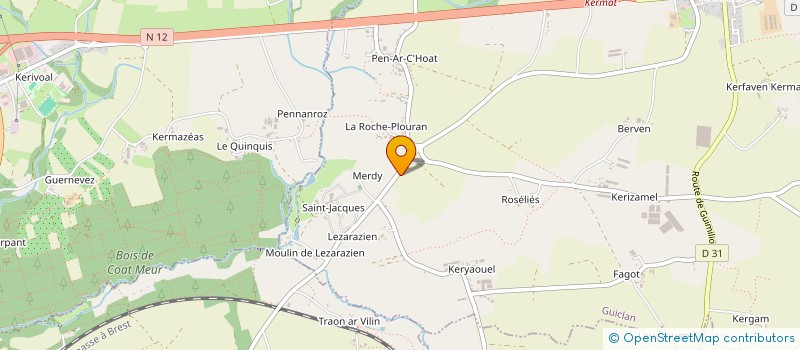 localisation de l'entreprise SCI LE GOFF & CO  GUICLAN