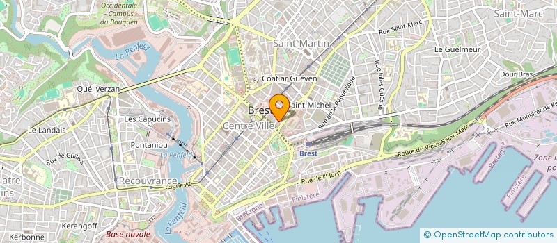 localisation de l'entreprise SCI LE GOFFIC à BREST