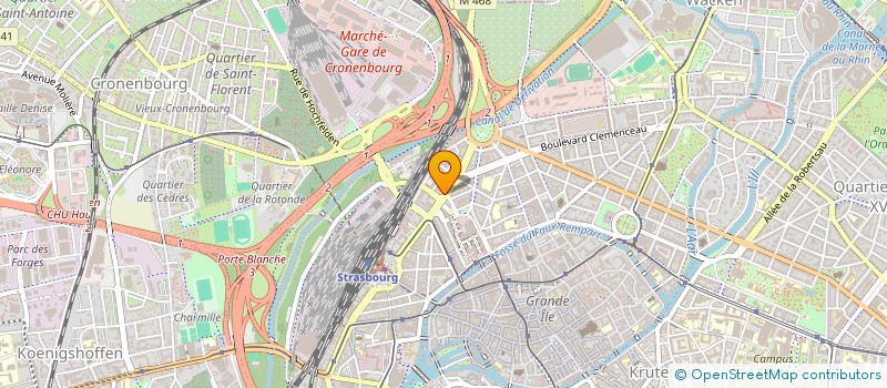 localisation de l'entreprise SCI LE GOLF  STRASBOURG