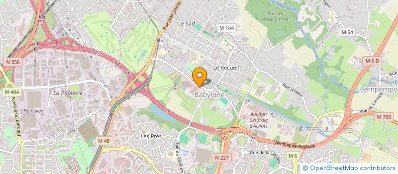 localisation de l'entreprise SCI LE GOLF DU SART 98 à VILLENEUVE-D'ASCQ