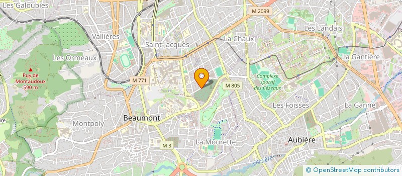 localisation de l'entreprise SCI LE GOLF VICHY MONTPENSIER  CLERMONT-FERRAND