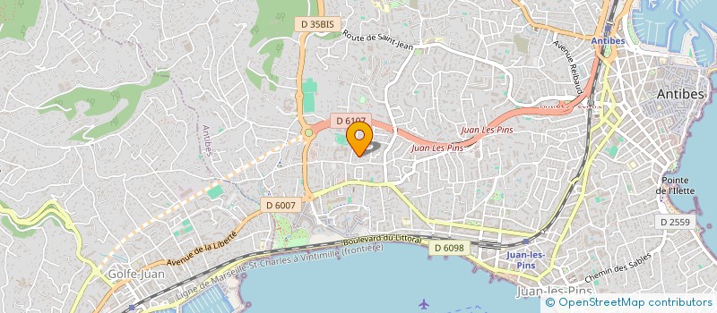 localisation de l'entreprise SCI LE GOLFE à ANTIBES