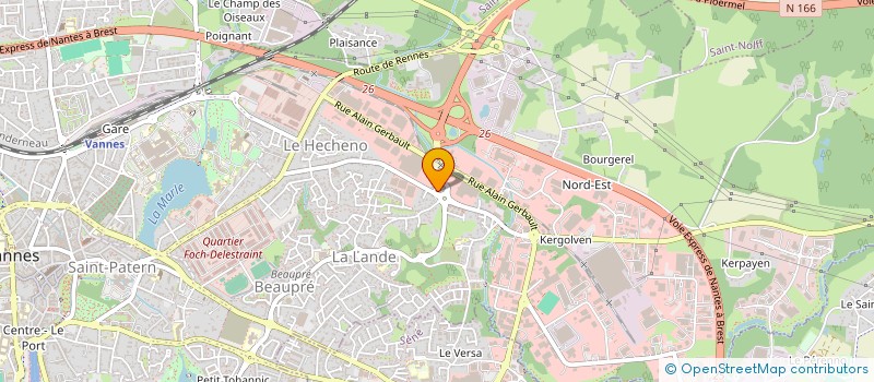 localisation de l'entreprise SCI LE GOLFE  VANNES