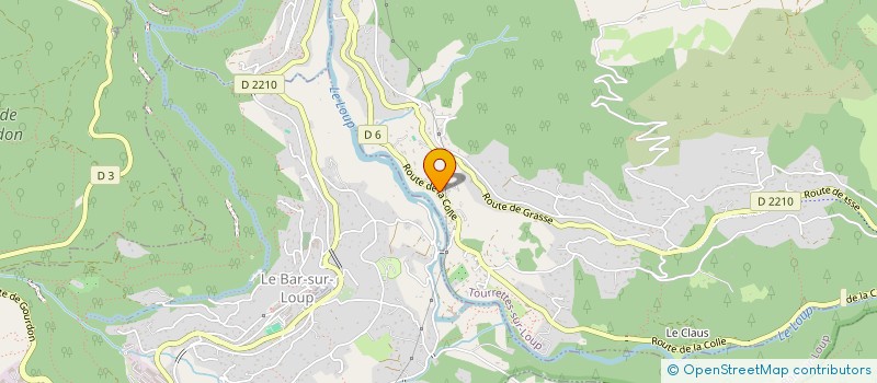 localisation de l'entreprise SCI LE GOLFE à TOURRETTES-SUR-LOUP