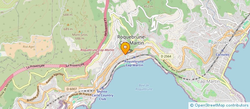 localisation de l'entreprise SCI LE GOLFE BLEU à ROQUEBRUNE-CAP-MARTIN