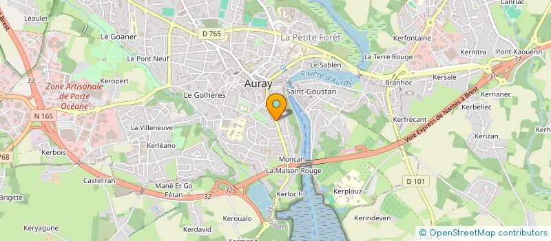 localisation de l'entreprise SCI LE GOLVAN  PLUVIGNER