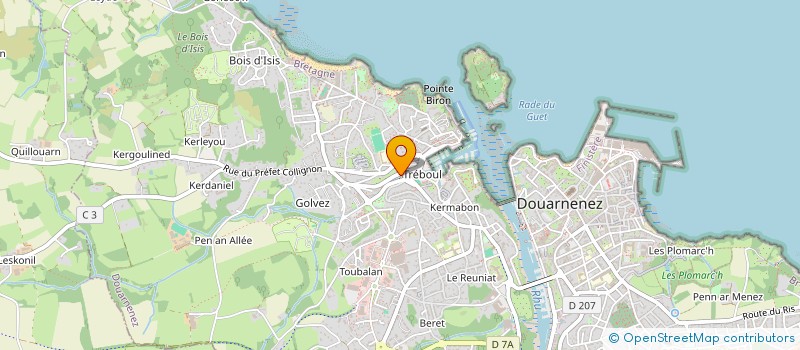 localisation de l'entreprise SCI LE GOLVEZ  DOUARNENEZ