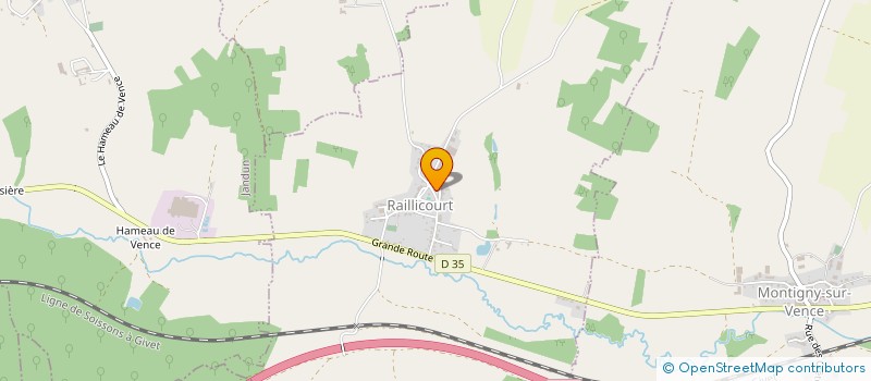 localisation de l'entreprise SCI LE GONDRANS  RAILLICOURT