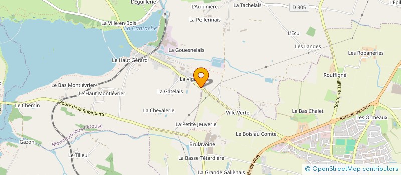 localisation de l'entreprise SCI LE GONTIER  VITRE