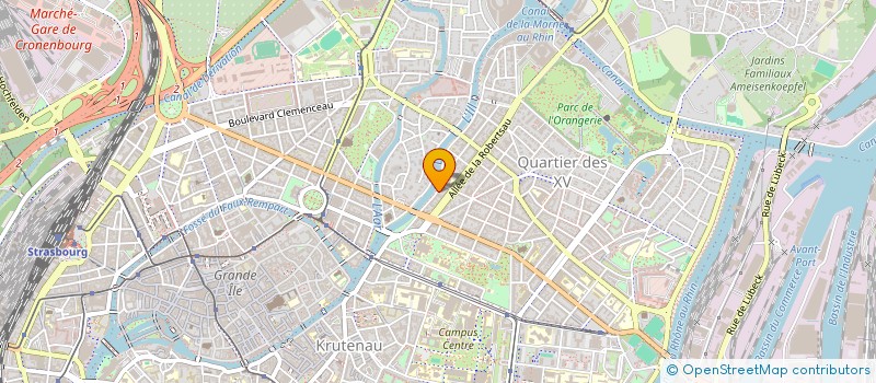 localisation de l'entreprise SCI LE GRABEN  STRASBOURG