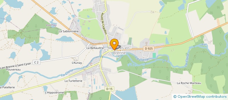 localisation de l'entreprise SCI LE GRAIN à MEZIERES-EN-BRENNE