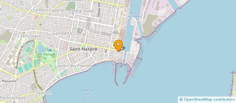 localisation de l'entreprise SCI LE GRAIN DE SABLE  SAINT-NAZAIRE