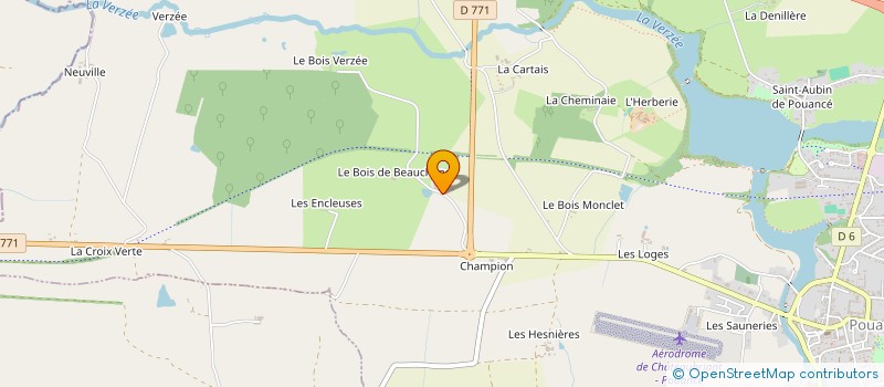 localisation de l'entreprise SCI LE GRAND BEAUCHENE  OMBREE D'ANJOU