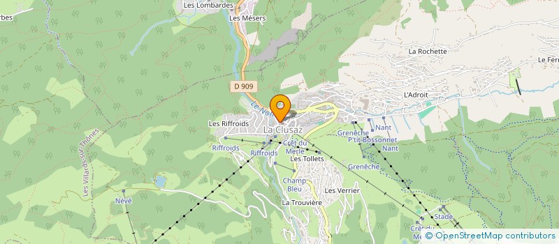 localisation de l'entreprise SCI LE GRAND BIOLLAY à LA CLUSAZ
