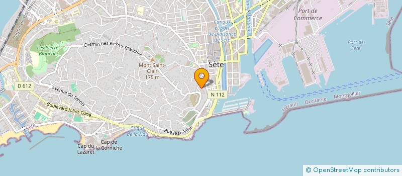 localisation de l'entreprise SCI LE GRAND BLEU  SETE