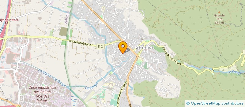 localisation de l'entreprise SCI LE GRAND BLEU  GEMENOS