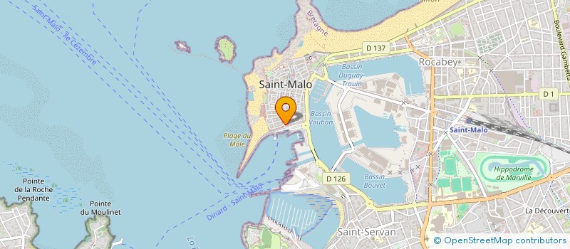 localisation de l'entreprise SCI LE GRAND BLEU  SAINT-MALO