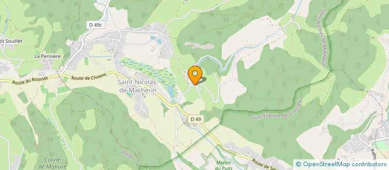 localisation de l'entreprise SCI LE GRAND BLEU  SAINT-NICOLAS-DE-MACHERIN