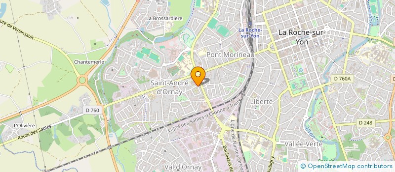 localisation de l'entreprise SCI LE GRAND BOIS  LA ROCHE-SUR-YON