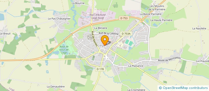 localisation de l'entreprise SCI LE GRAND BOIS  LEGE