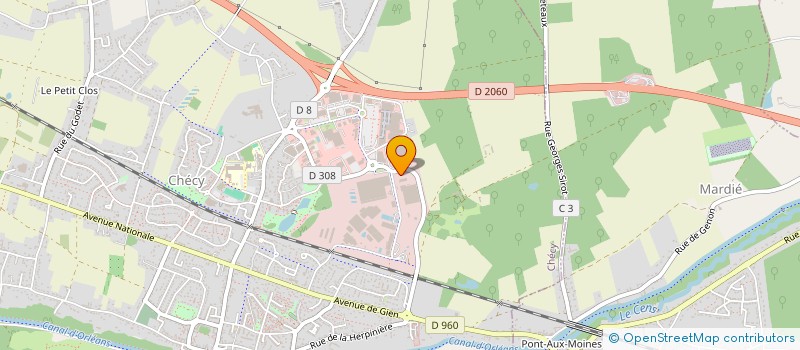 localisation de l'entreprise SCI LE GRAND BOURGNEUF  CHECY
