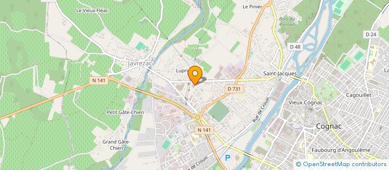 localisation de l'entreprise SCI LE GRAND CANAL à COGNAC