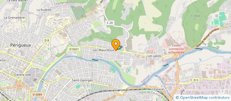 localisation de l'entreprise SCI LE GRAND CAUDOU  TRELISSAC