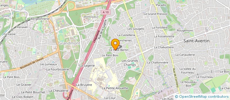 localisation de l'entreprise SCI LE GRAND CEDRE  SAINT-AVERTIN