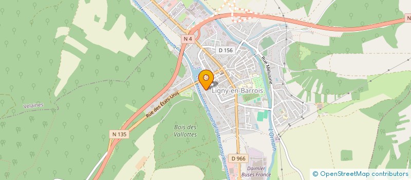 localisation de l'entreprise SCI LE GRAND CERF  LIGNY-EN-BARROIS