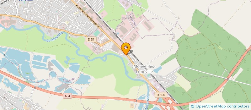 localisation de l'entreprise SCI LE GRAND CERF  MONCEL-LES-LUNEVILLE