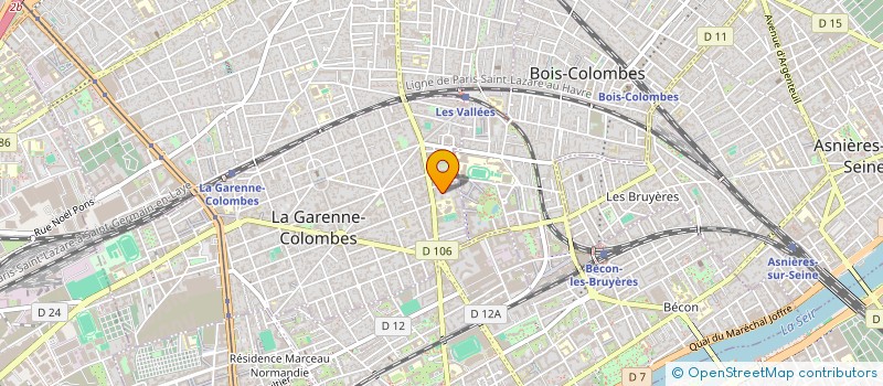 localisation de l'entreprise SCI LE GRAND CERF II à LA GARENNE-COLOMBES