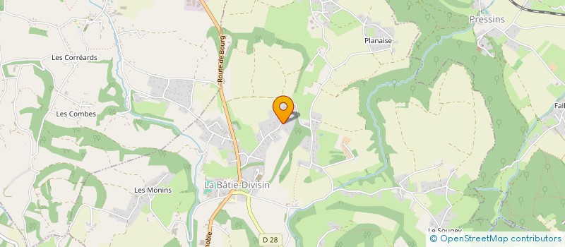 localisation de l'entreprise SCI LE GRAND CHAMP  LES ABRETS-EN-DAUPHINE