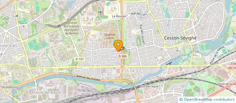 localisation de l'entreprise SCI LE GRAND CHAMP  CESSON-SEVIGNE