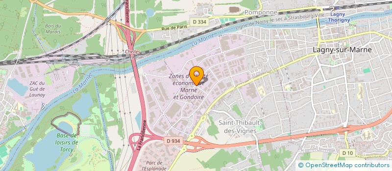 localisation de l'entreprise SCI LE GRAND CHEMIN  LAGNY-SUR-MARNE