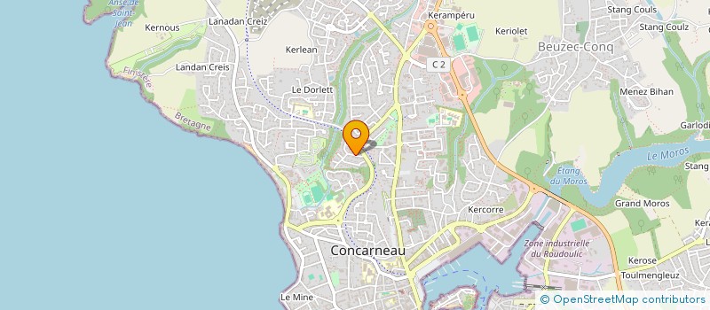 localisation de l'entreprise SCI LE GRAND CHEMIN  CONCARNEAU